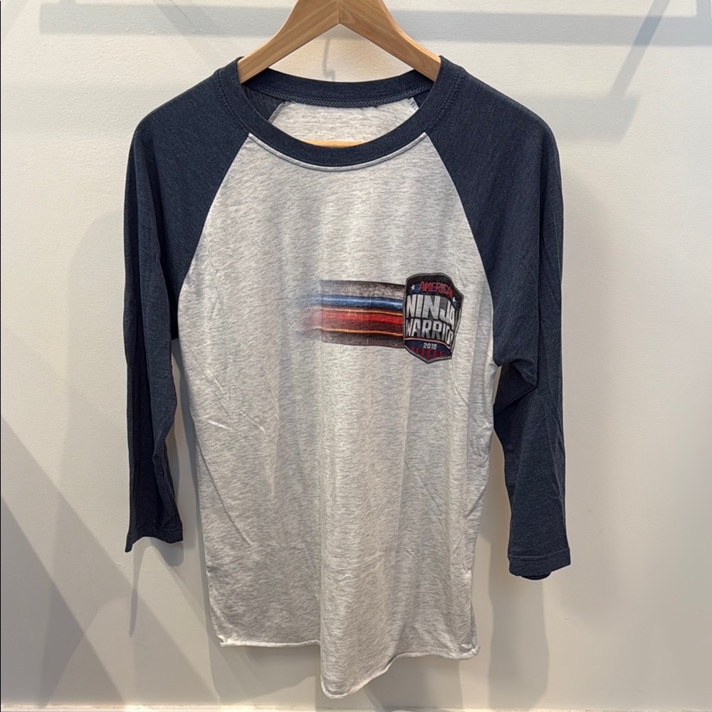 Navy and Gray Ninja Warrior 2018 crew Tee